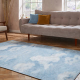 Harlequin Air Sky Blue Rug from Roseland Furniture