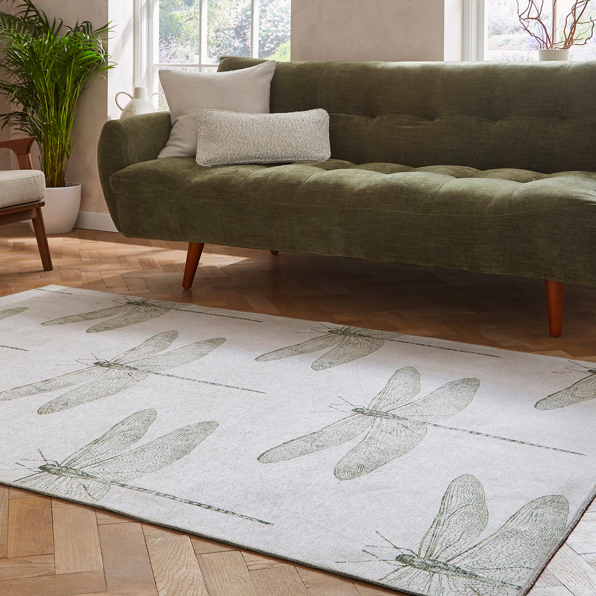 Harlequin Demoiselle Fern Rug from Roseland Furniture