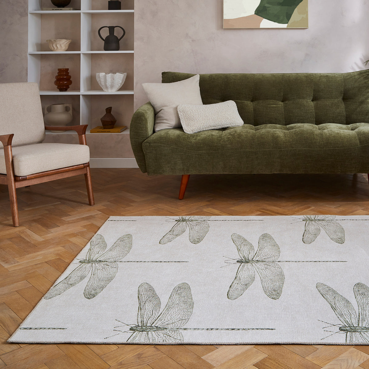 Harlequin Demoiselle Fern Rug from Roseland Furniture