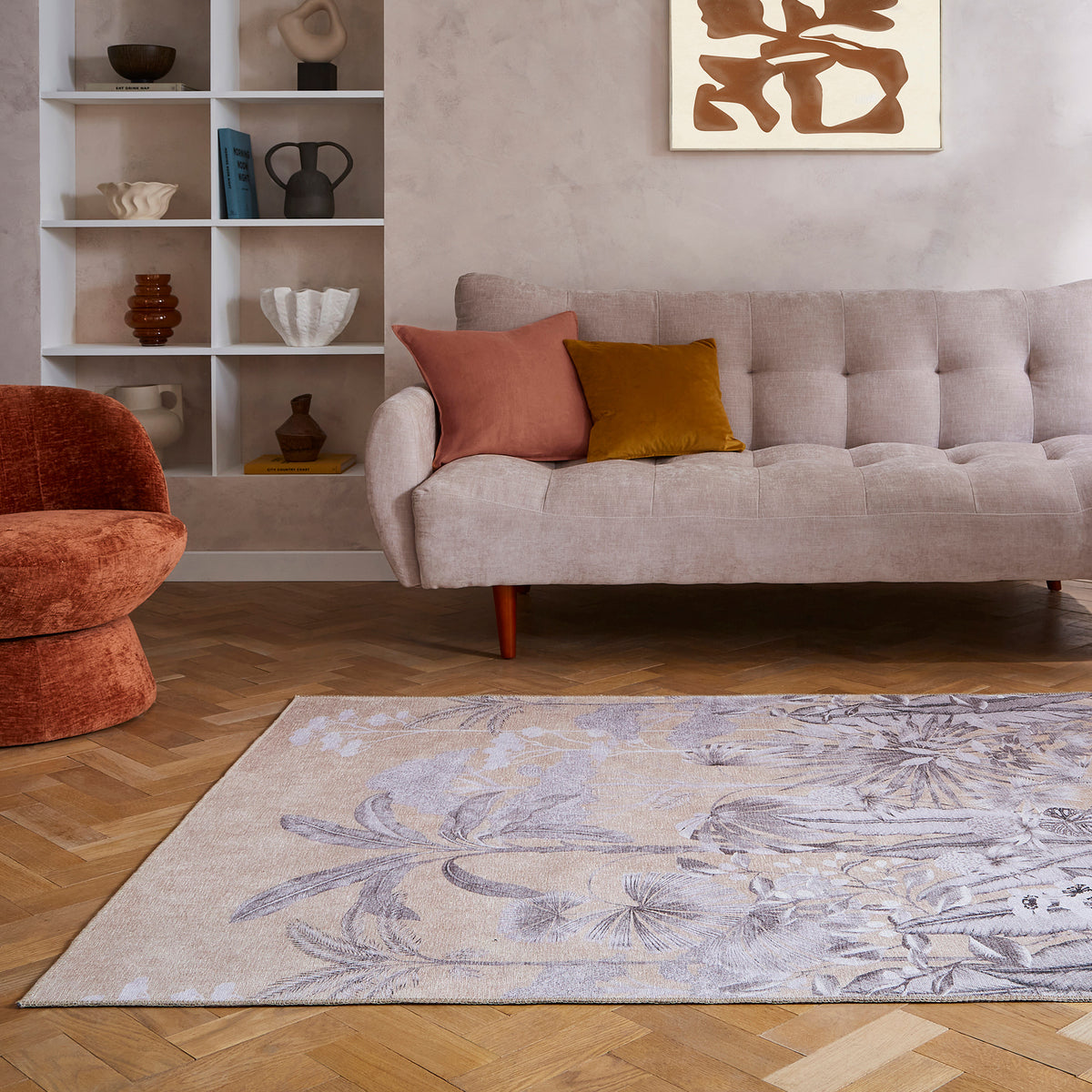 Harlequin Floreana Black Earth Rug from Roseland Furniture