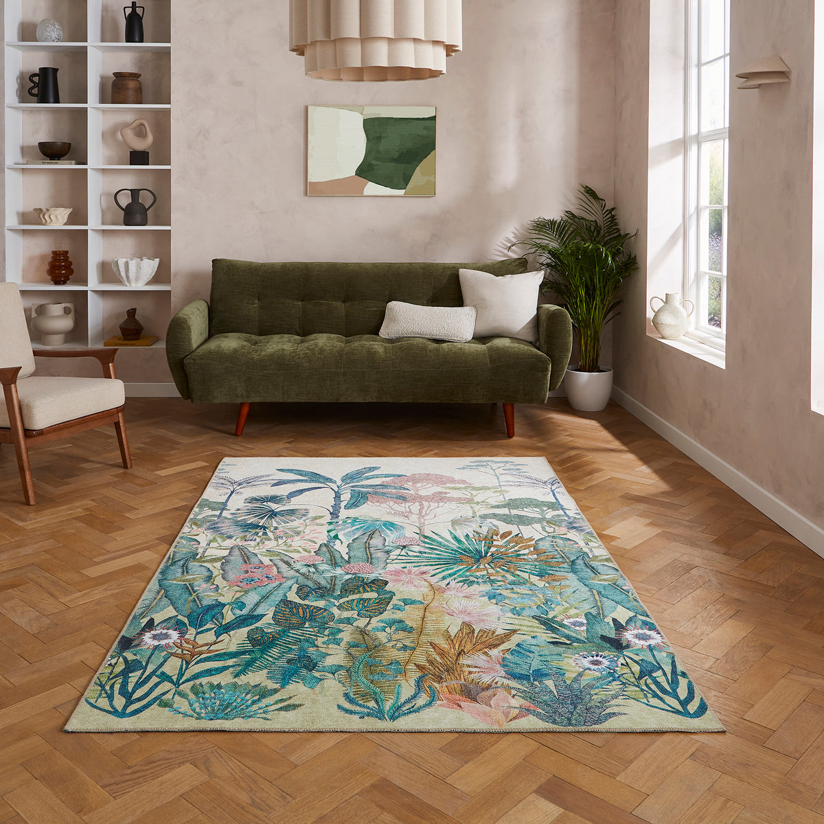 Harlequin Floreana Bleached Coral Rug from Roseland Furniture
