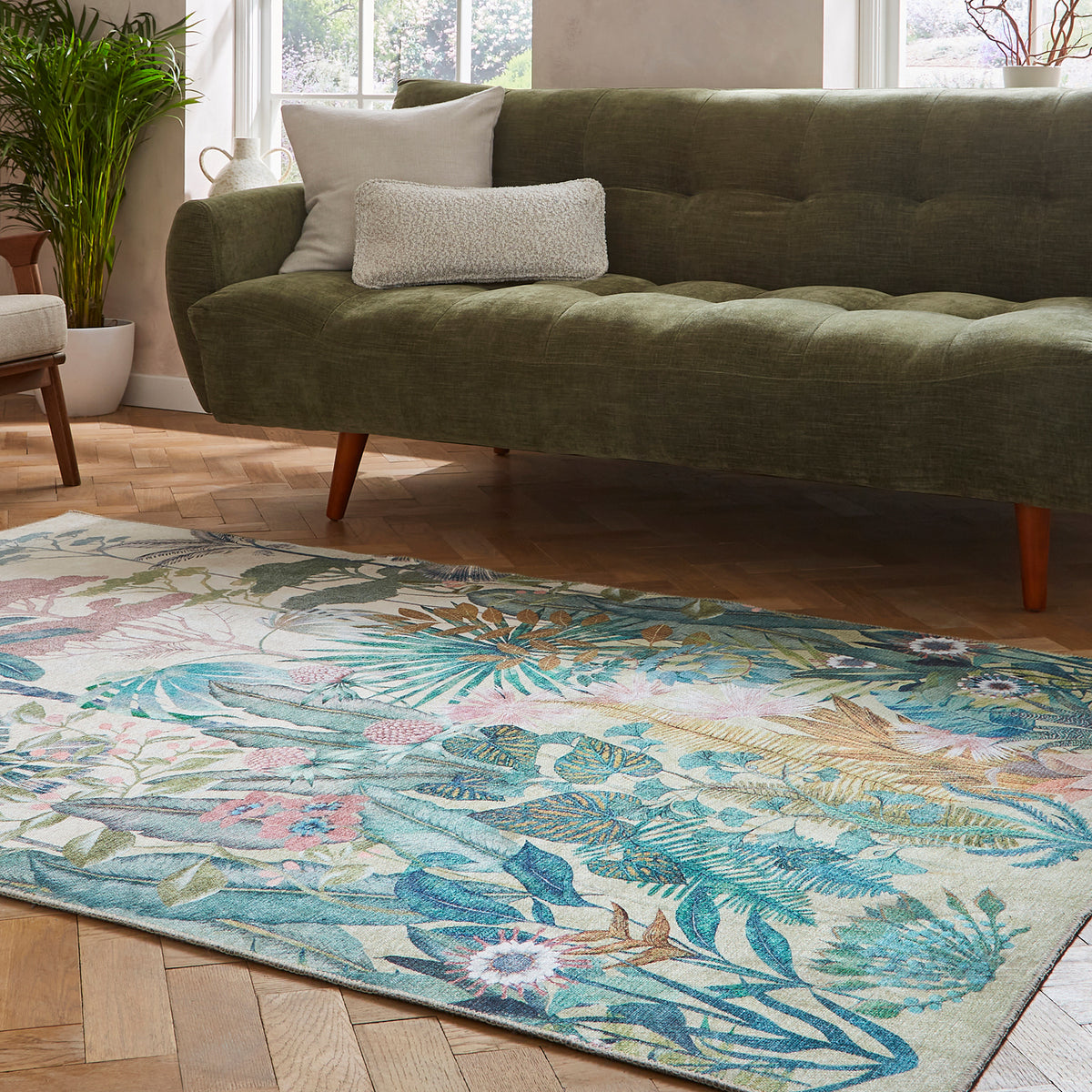 Harlequin Floreana Bleached Coral Rug from Roseland Furniture