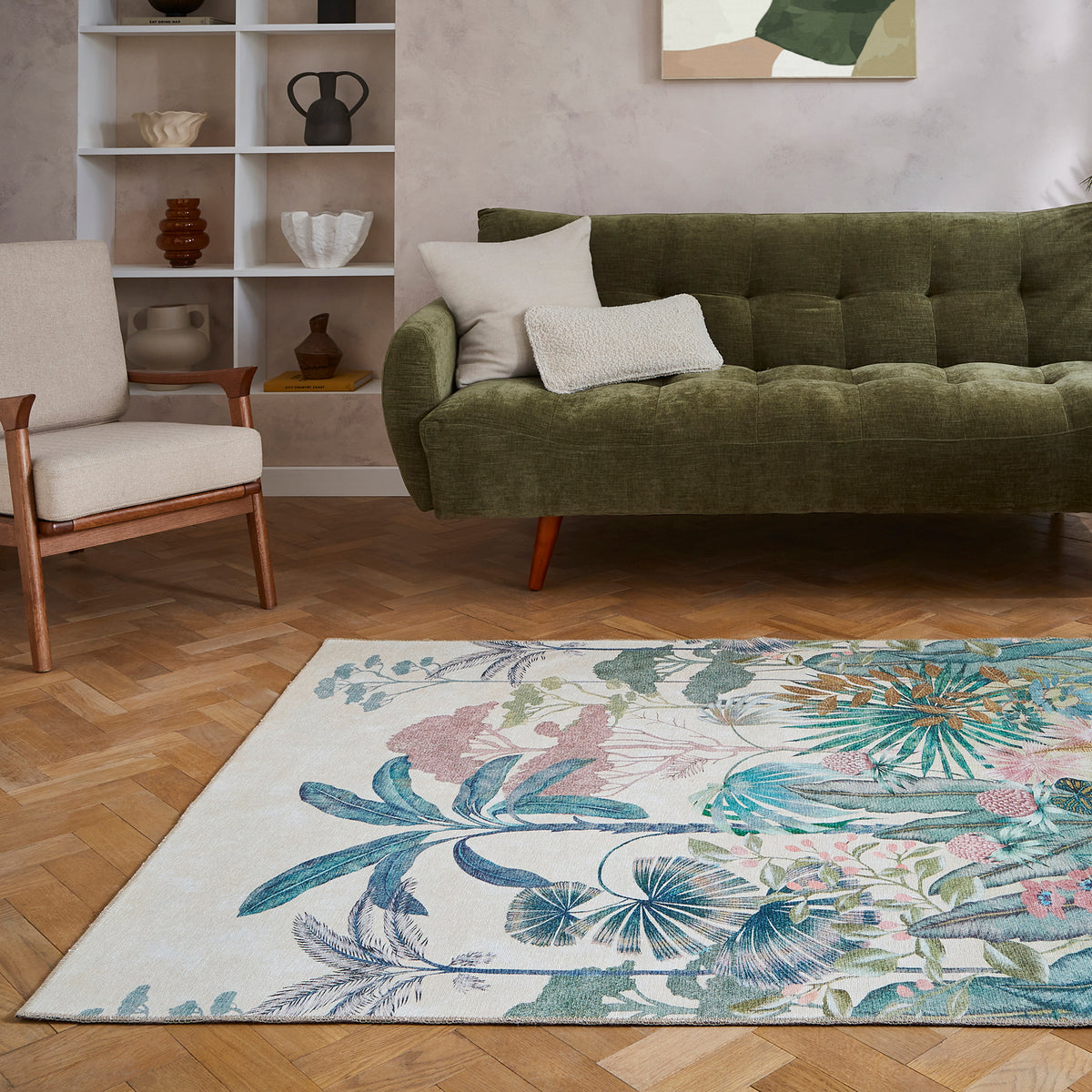 Harlequin Floreana Bleached Coral Rug from Roseland Furniture