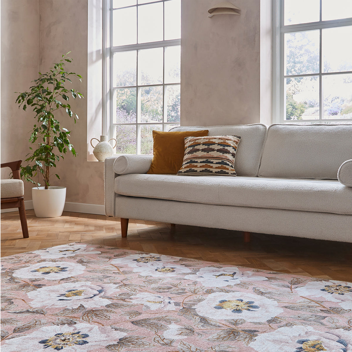 Harlequin Florent Blush Rug from Roseland Furniture