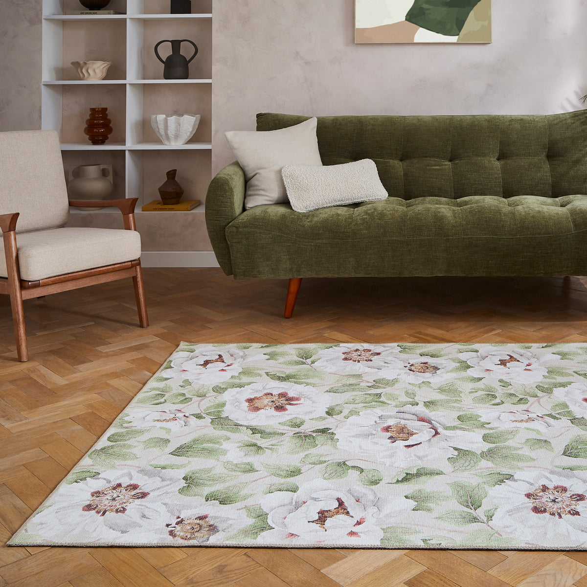 Harlequin Florent Fern Rug from Roseland Furniture