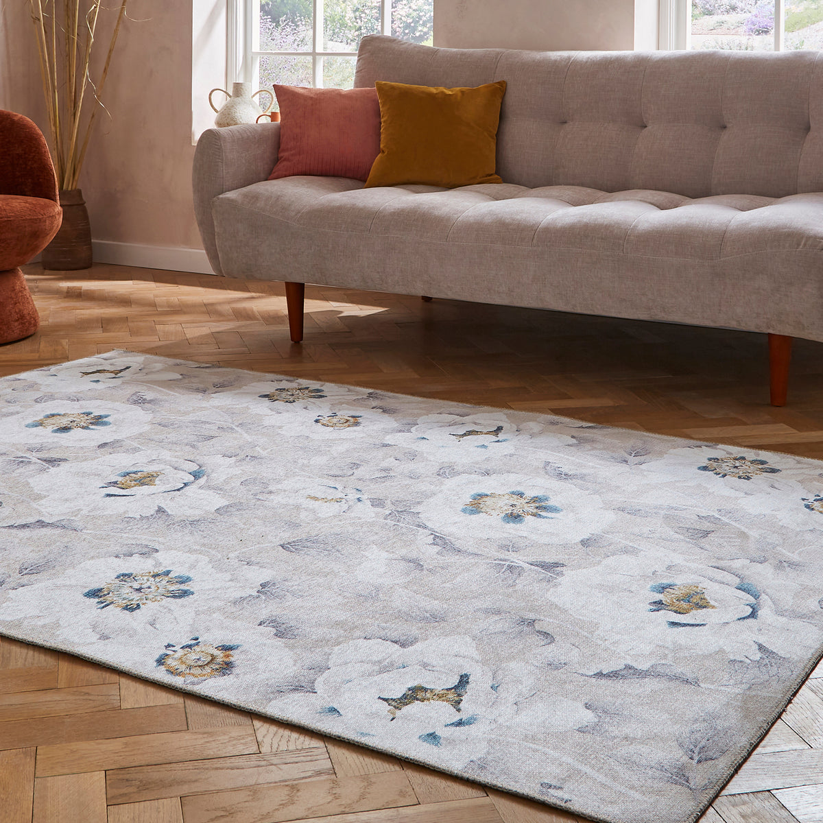 Harlequin Florent Stone Rug from Roseland Furniture