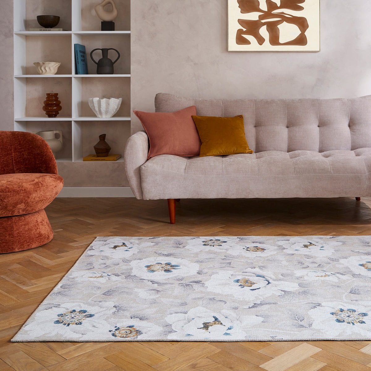 Harlequin Florent Stone Rug from Roseland Furniture