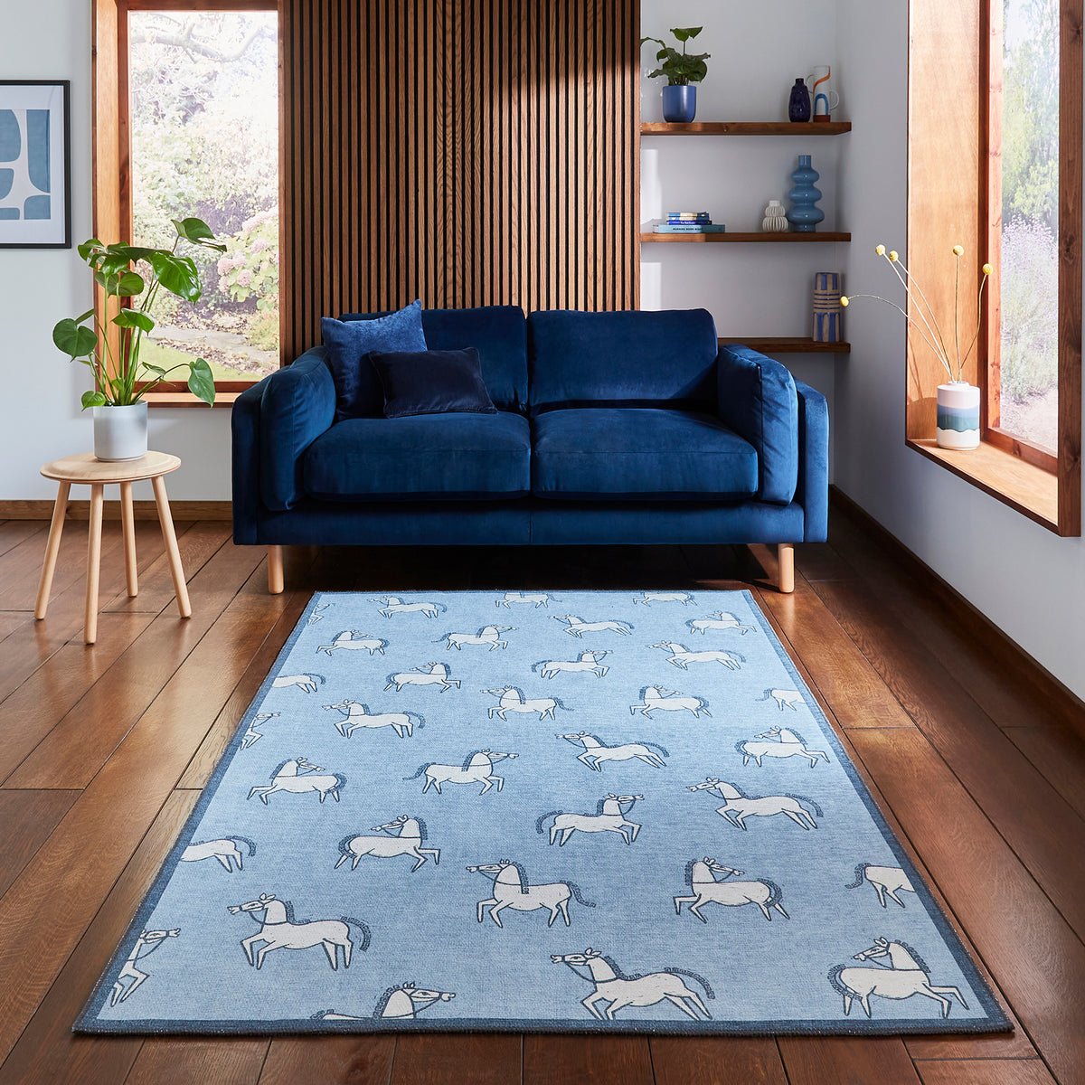 Scion Canter Mist Rug from Roseland Furniture