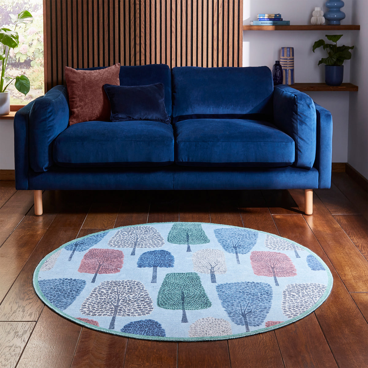 Scion Cedar Coast Circle Rug from Roseland Furniture