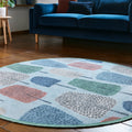 Scion Cedar Coast Circle Rug from Roseland Furniture