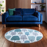 Scion Cedar Juniper Circle Rug from Roseland Furniture