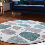 Scion Cedar Juniper Circle Rug from Roseland Furniture