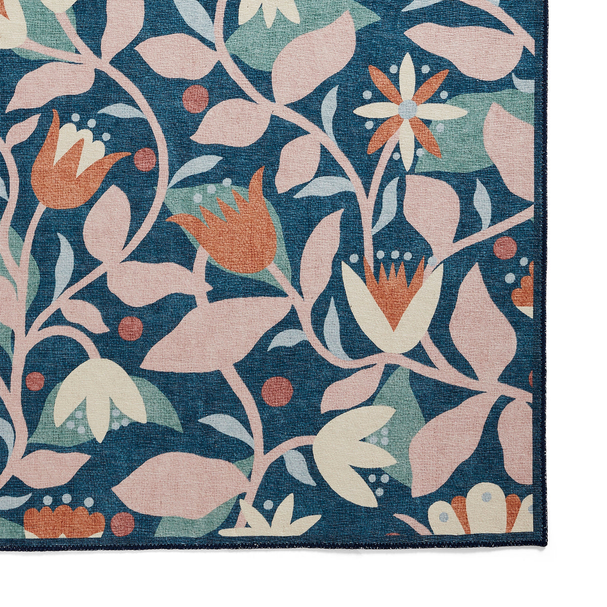 Scion Dancing Daisies Ink Blush Rug from Roseland Furniture