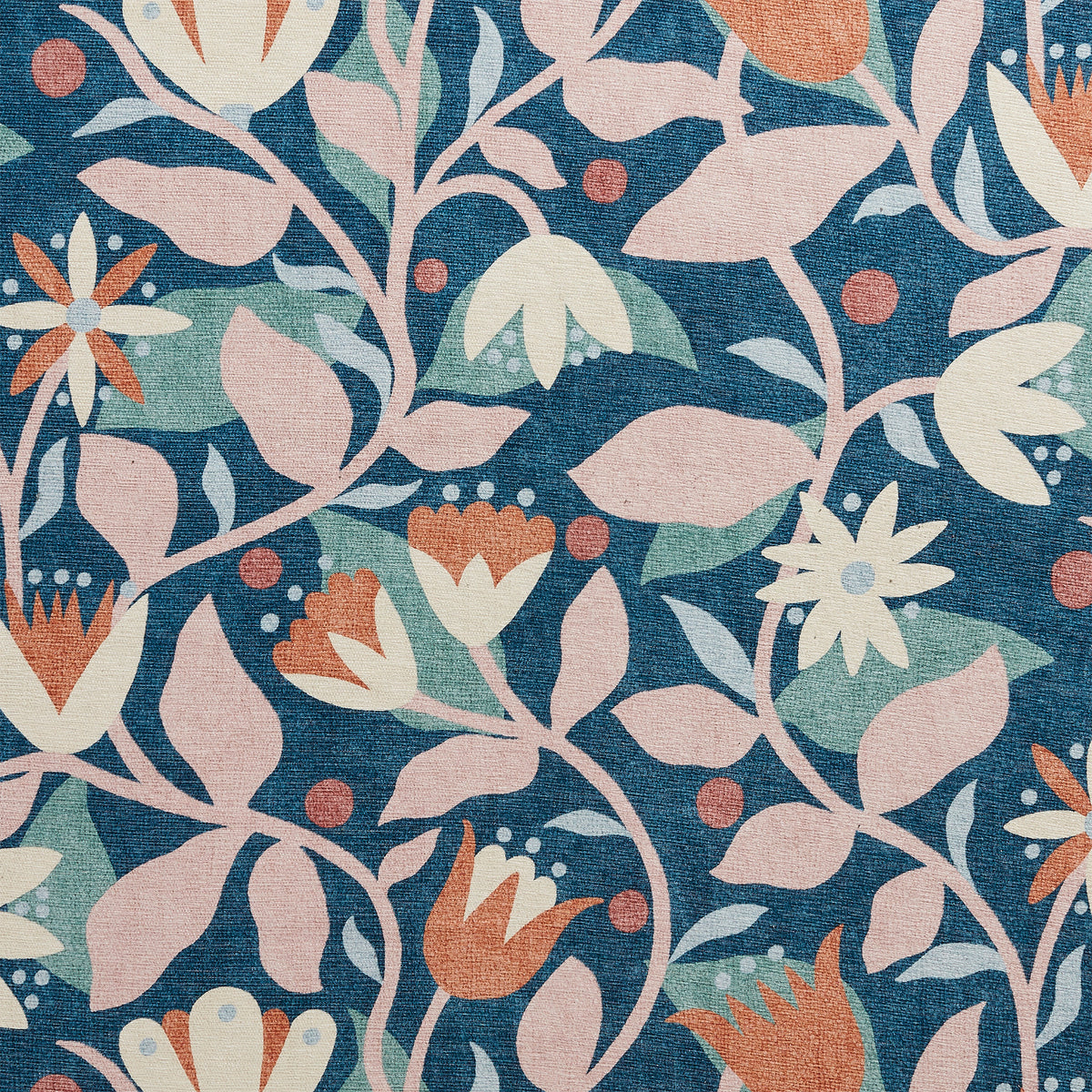 Scion Dancing Daisies Ink Blush Rug from Roseland Furniture