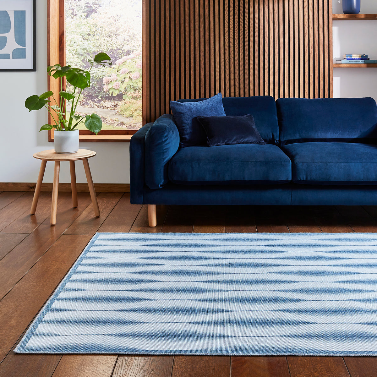Scion Kasuri Midnight Rug from Roseland Furniture
