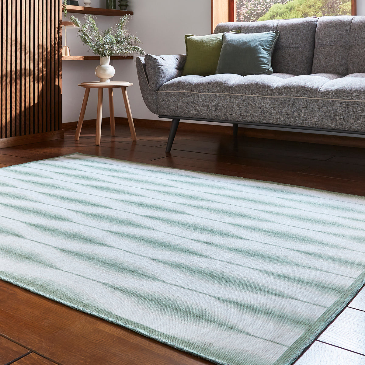Scion Kasuri Sage Rug from Roseland Furniture