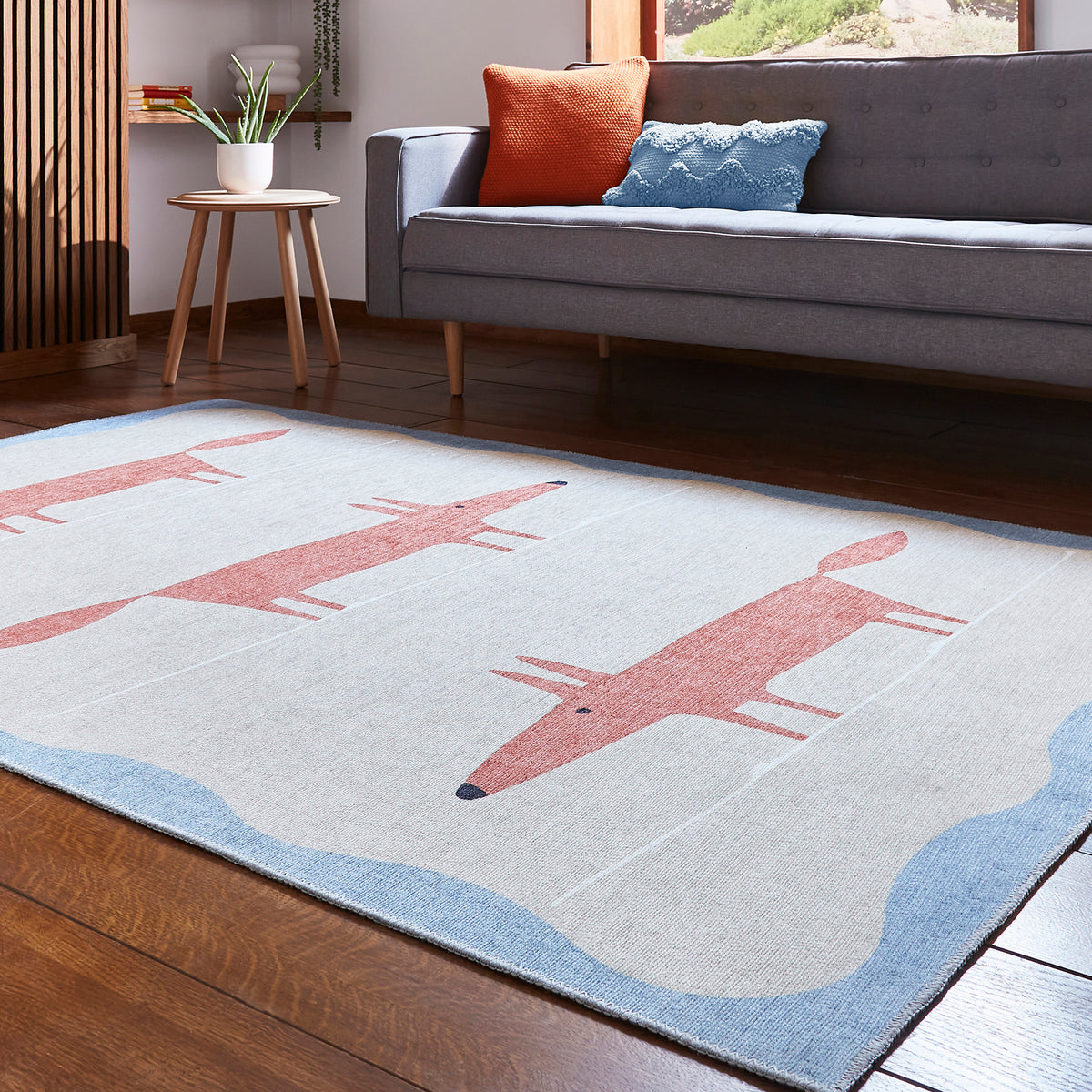 Scion Mr Fox Beige Terra Rug from Roseland Furniture