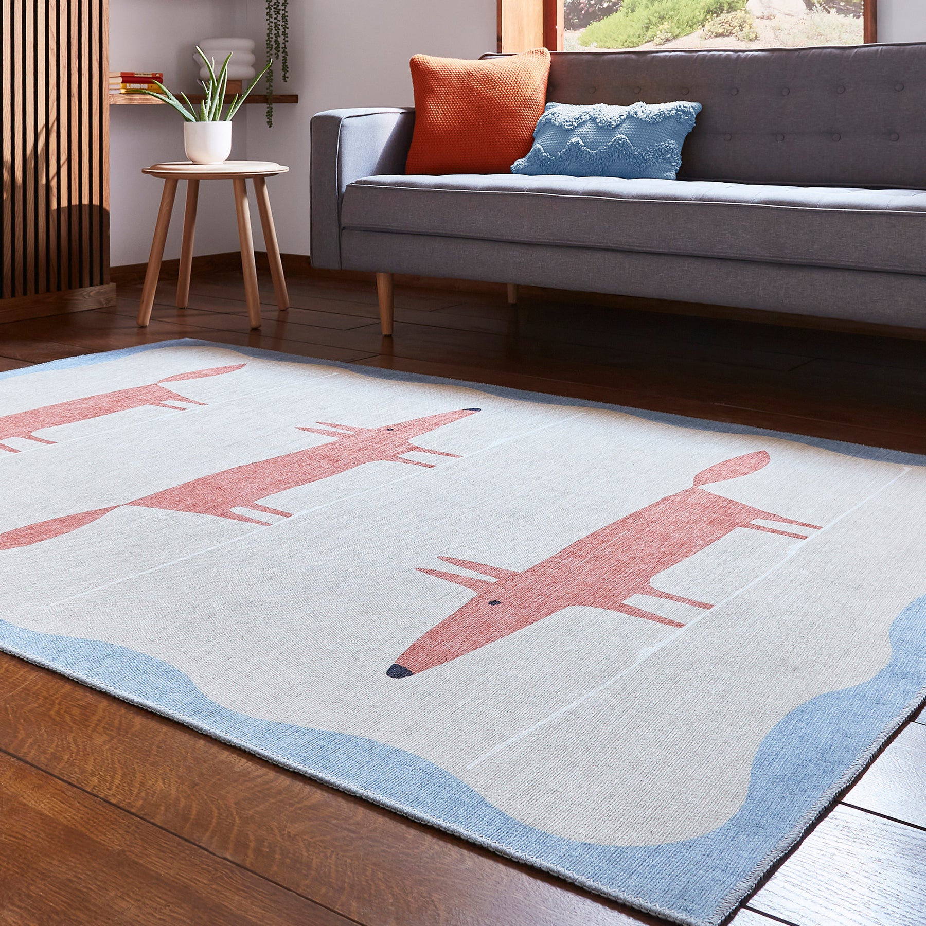 Scion Mr Fox Beige Terra Rug from Roseland Furniture