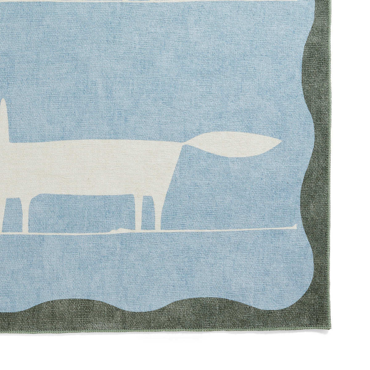 Scion Mr Fox Blue White Rug from Roseland Furniture