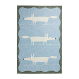 Scion Mr Fox Blue White Rug from Roseland Furniture