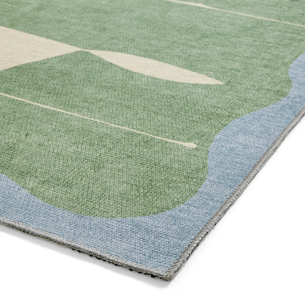 Scion Mr Fox Green White Rug from Roseland Furniture