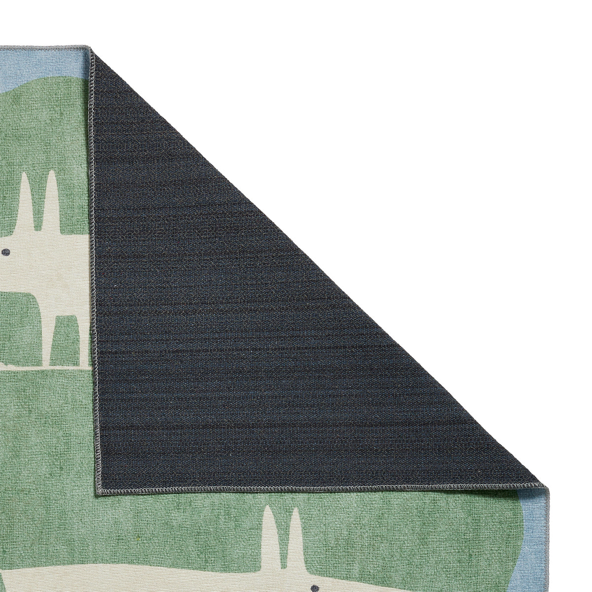 Scion Mr Fox Green White Rug from Roseland Furniture