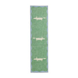 Scion Mr Fox Green White Runner from Roseland Furniture
