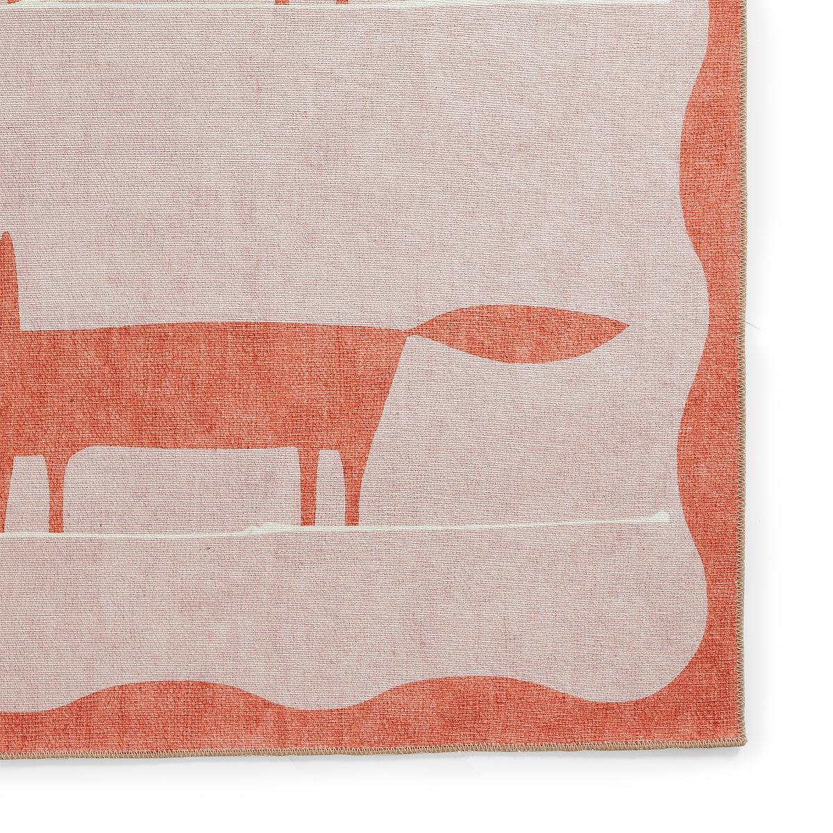 Scion Mr Fox Pink Terra Rug from Roseland Furniture