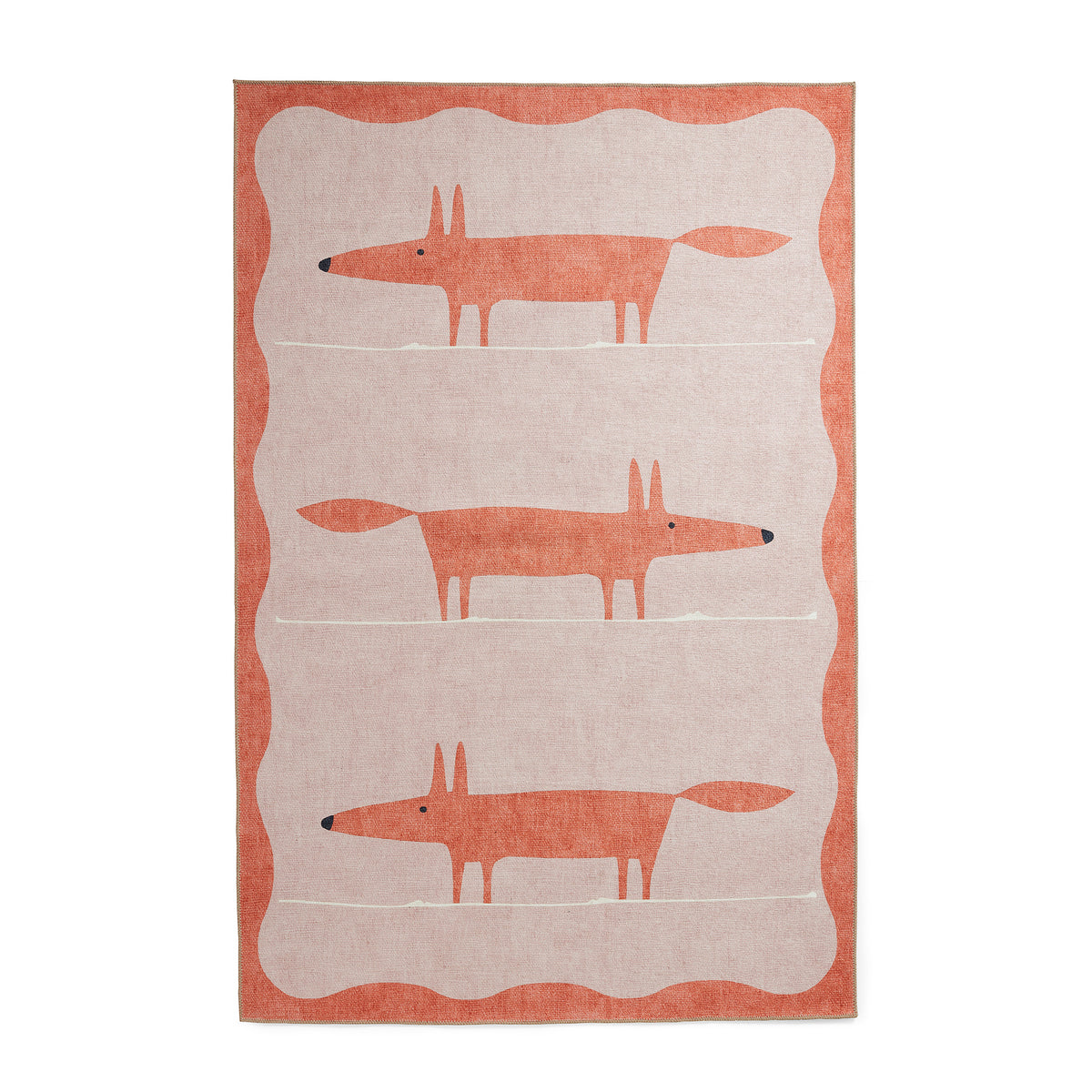 Scion Mr Fox Pink Terra Rug from Roseland Furniture