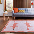 Scion Mr Fox Pink Terra Rug from Roseland Furniture