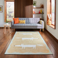 Scion Mr Fox Yellow White Rug from Roseland Furniture