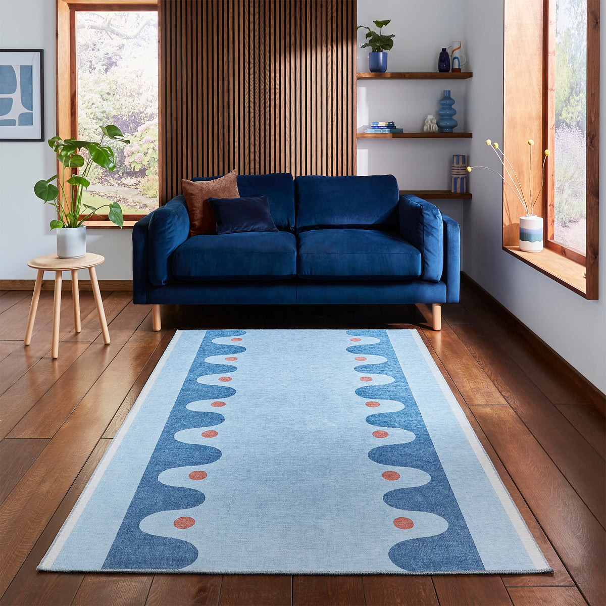 Scion Oakham Denim Rug from Roseland Furniture