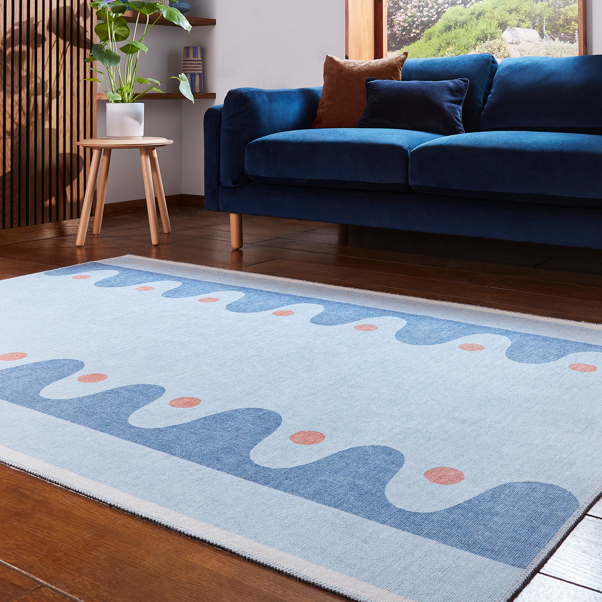 Scion Oakham Denim Rug from Roseland Furniture