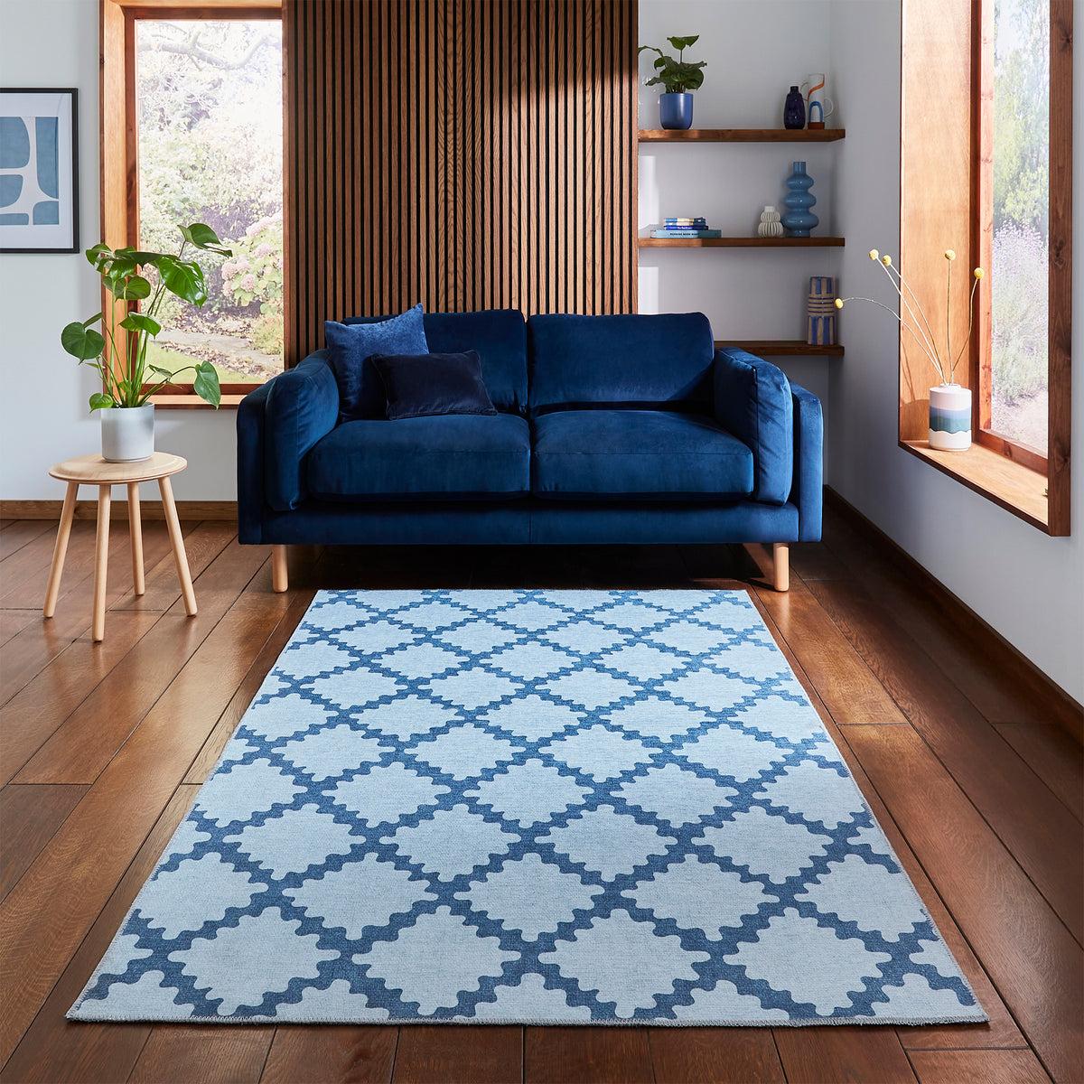 Scion Swithland Denim Rug from Roseland Furniture