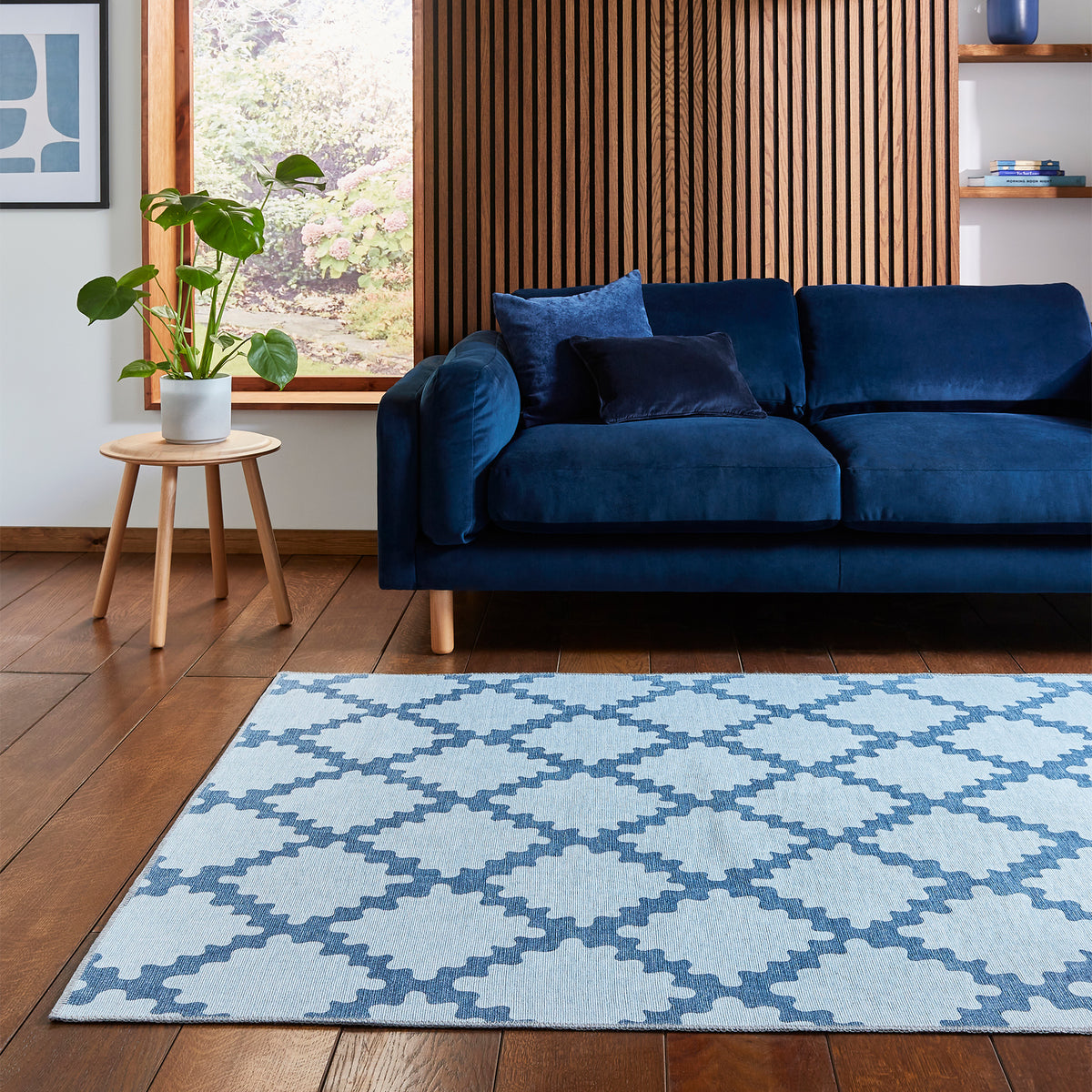 Scion Swithland Denim Rug from Roseland Furniture