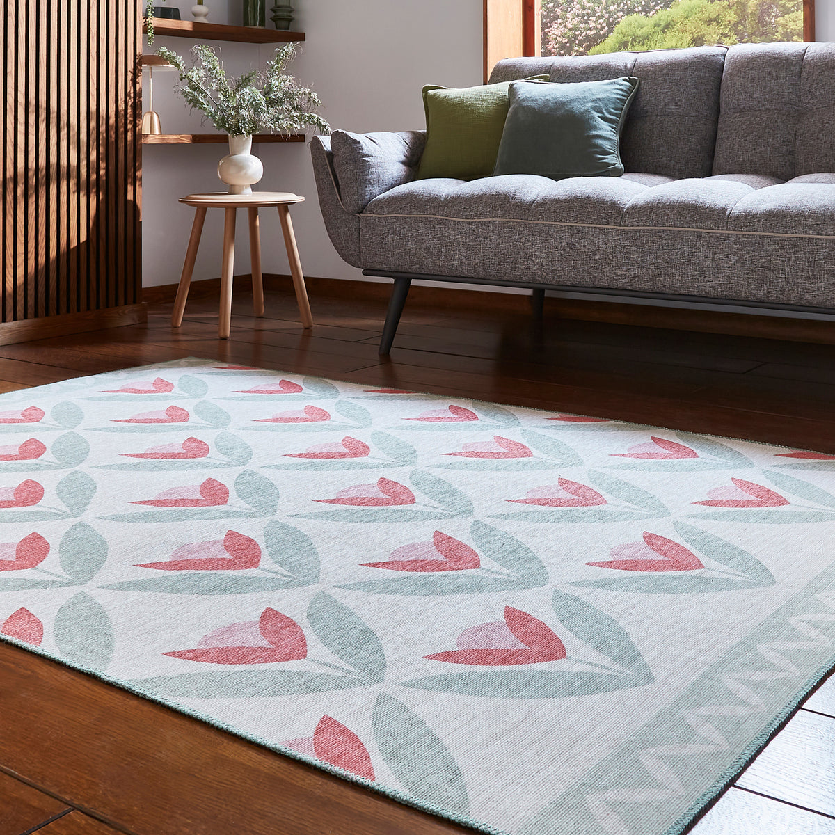 Scion Tulip Trellis Blush Rug from Roseland Furniture