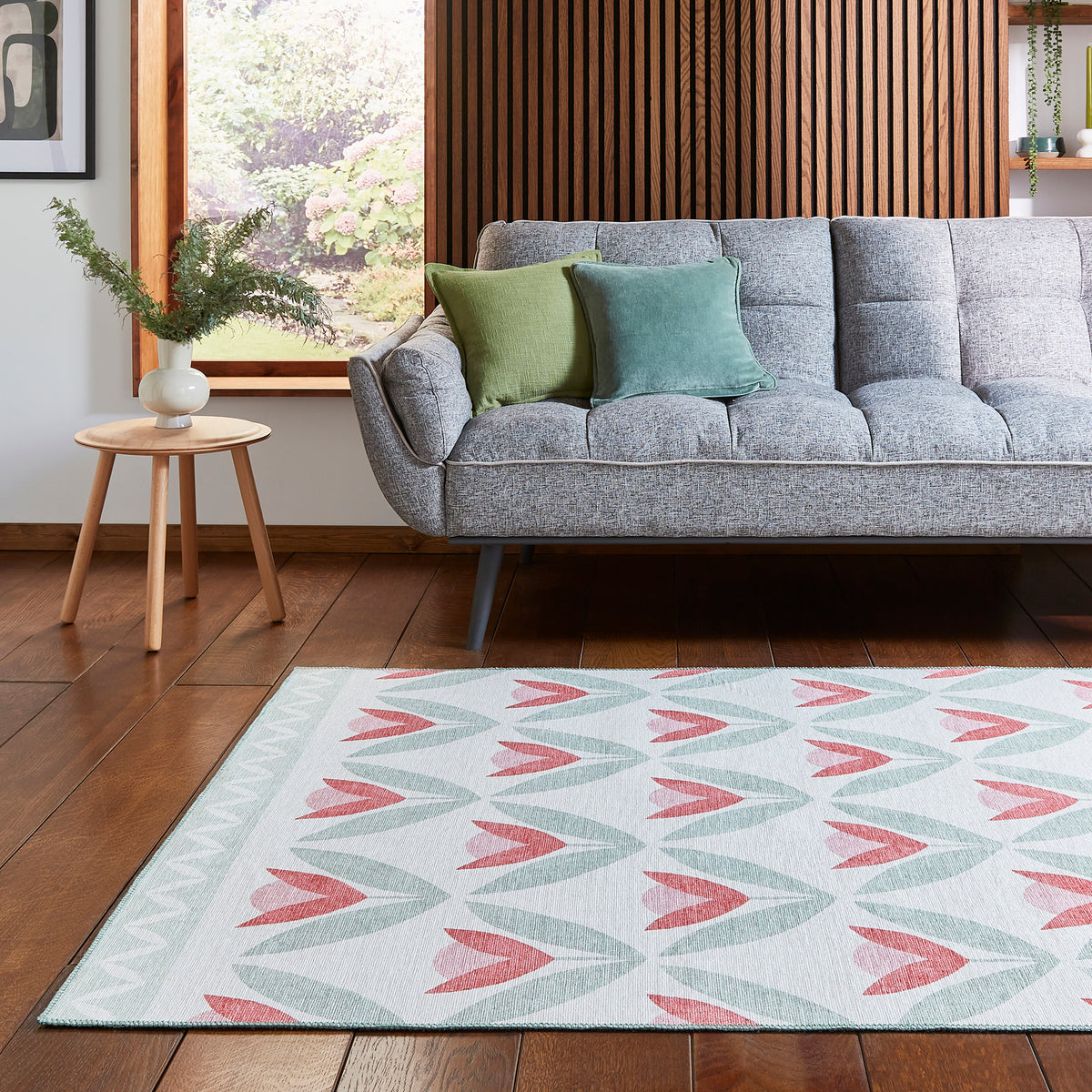 Scion Tulip Trellis Blush Rug from Roseland Furniture