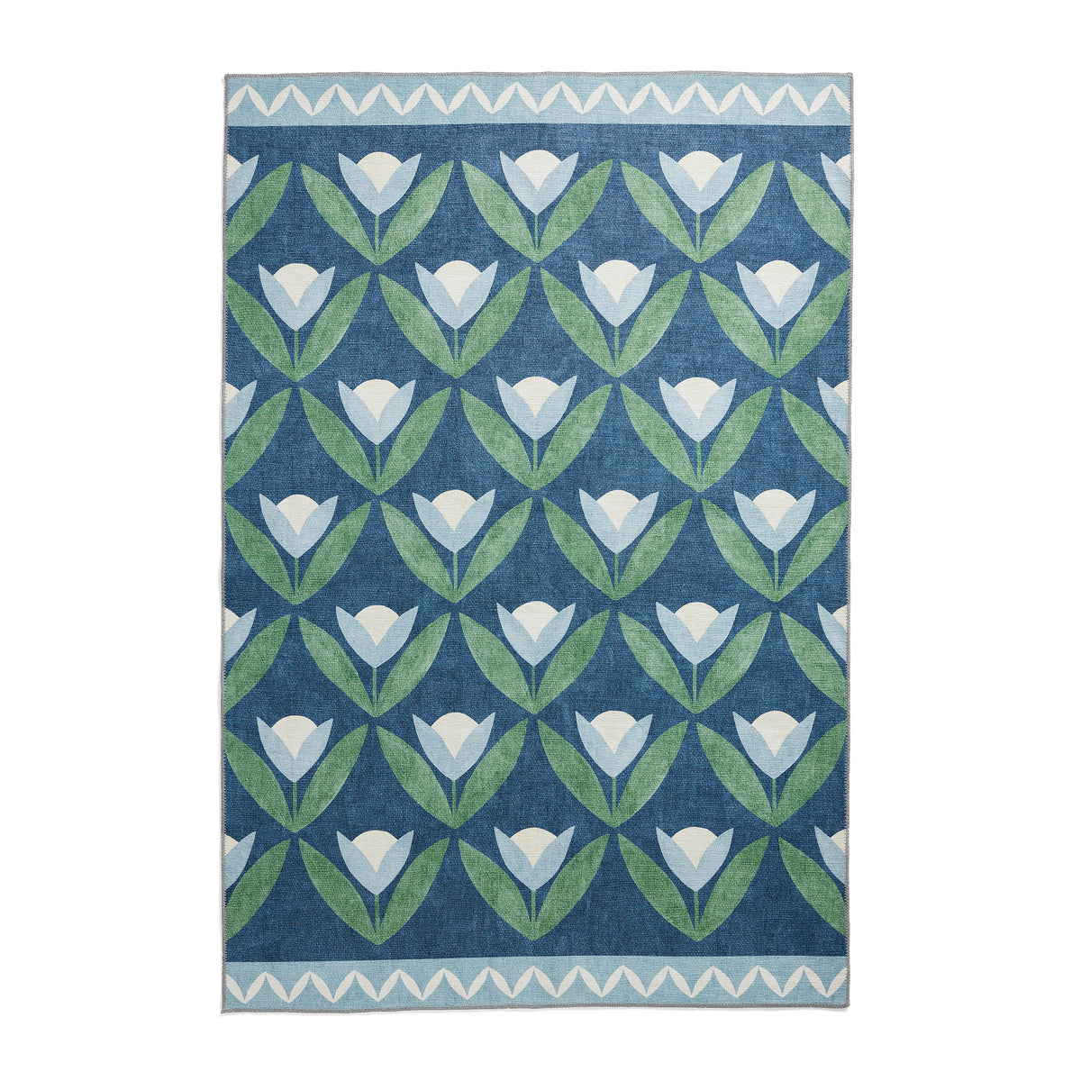 Scion Tulip Trellis Midnight Rug from Roseland Furniture