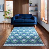Scion Tulip Trellis Midnight Rug from Roseland Furniture