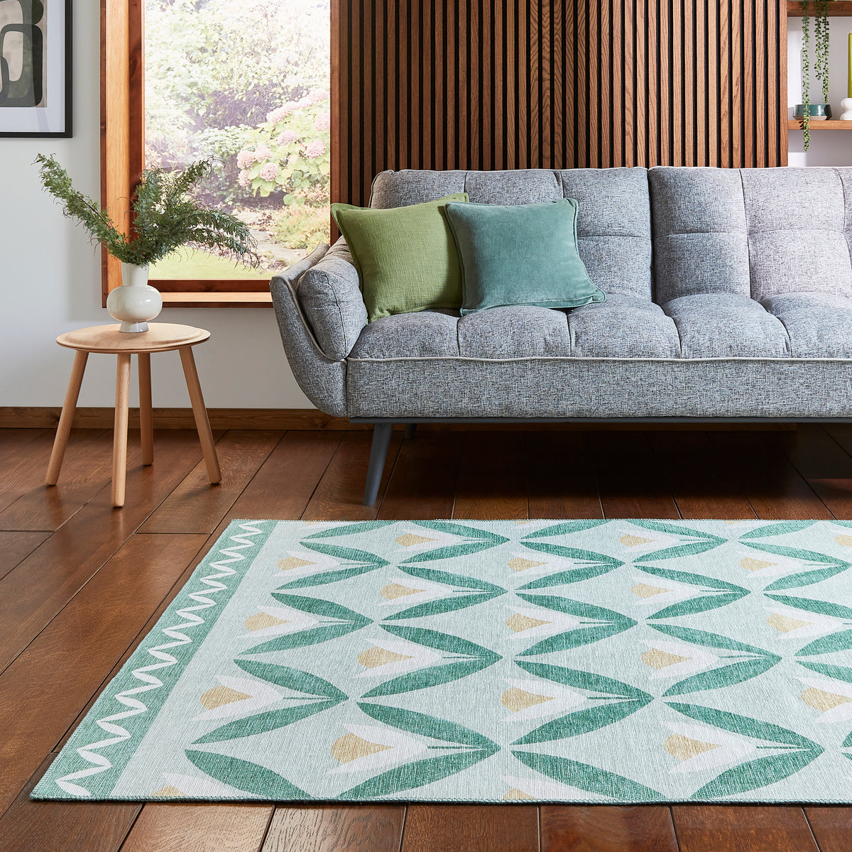 Scion Tulip Trellis Pine Rug from Roseland Furniture
