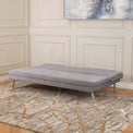 Sadie grey  velvet click clack sofa bed