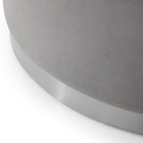 Mia Velvet Footstool Grey from Roseland Furniture