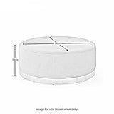 Mia Velvet Footstool dimensions