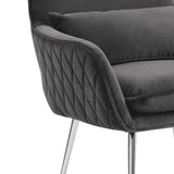 Diamond Velvet Accent Chair from Roseland Furniture