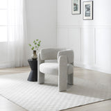 Lenore Curved Armchair Natural from Roseland Furniture