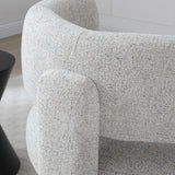 Lenore Curved Armchair Natural from Roseland Furniture