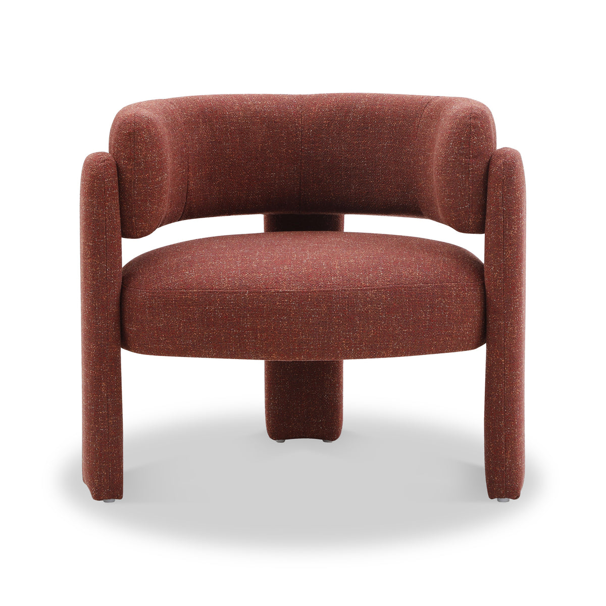 Lenore Curved Armchair Rust from Roseland Furniture