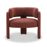 Lenore Curved Armchair Rust from Roseland Furniture