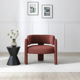 Lenore Curved Armchair Rust from Roseland Furniture