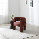 Lenore Curved Armchair Rust from Roseland Furniture